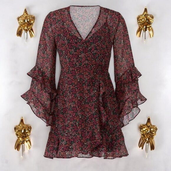 NWT The fifth Label Elective Long Sleeve Wrap Dress - Picture 3 of 5